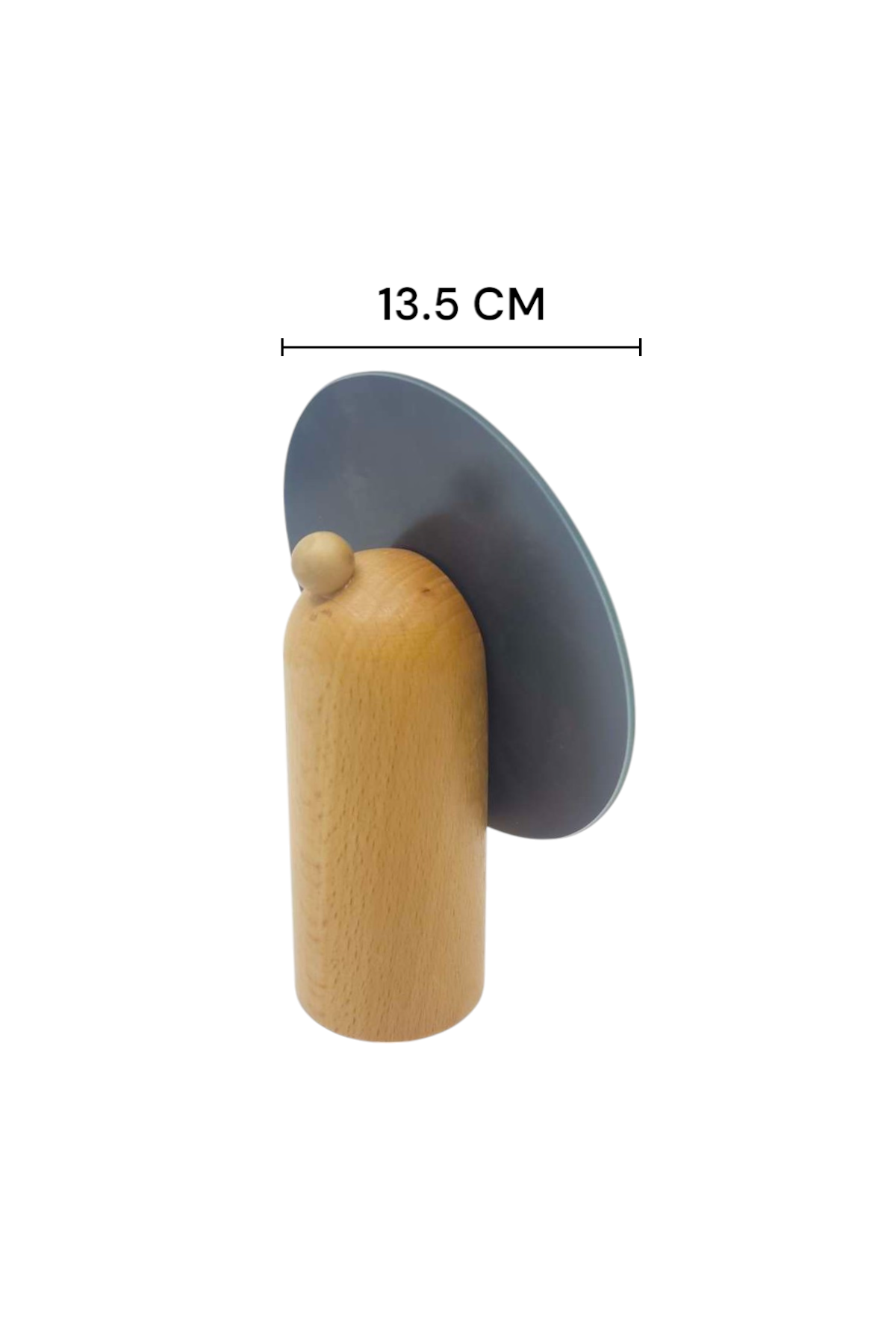 Ahşap Standlı Yuvarlak Makyaj Aynası 13.5CM SHN-1041