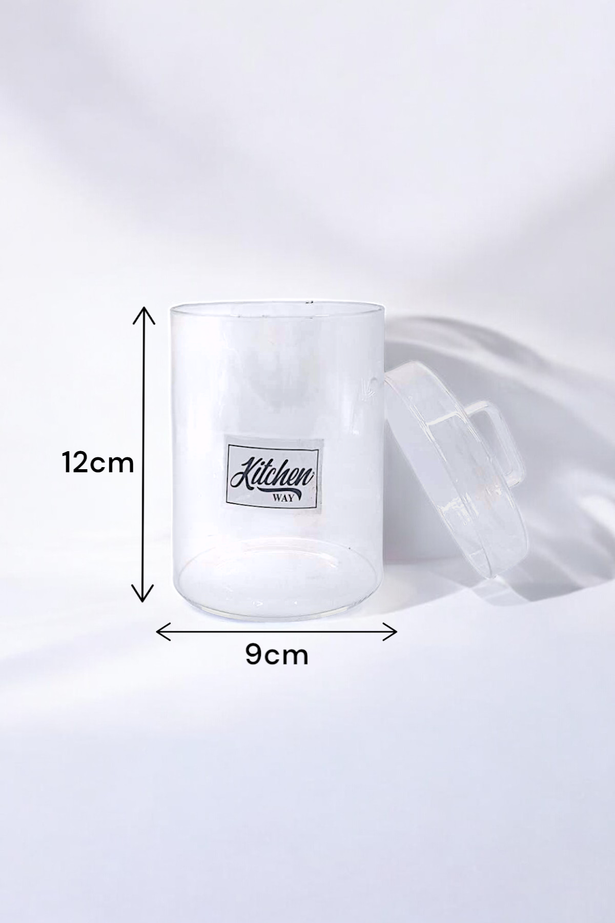 Yuvarlak Drajelik Cam Kapaklı Borosilikat Kavanoz 750ML KW-350A
