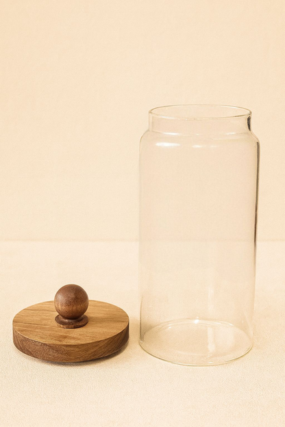 Akasya Conta Kapaklı Borosilikat Kavanoz KW-745