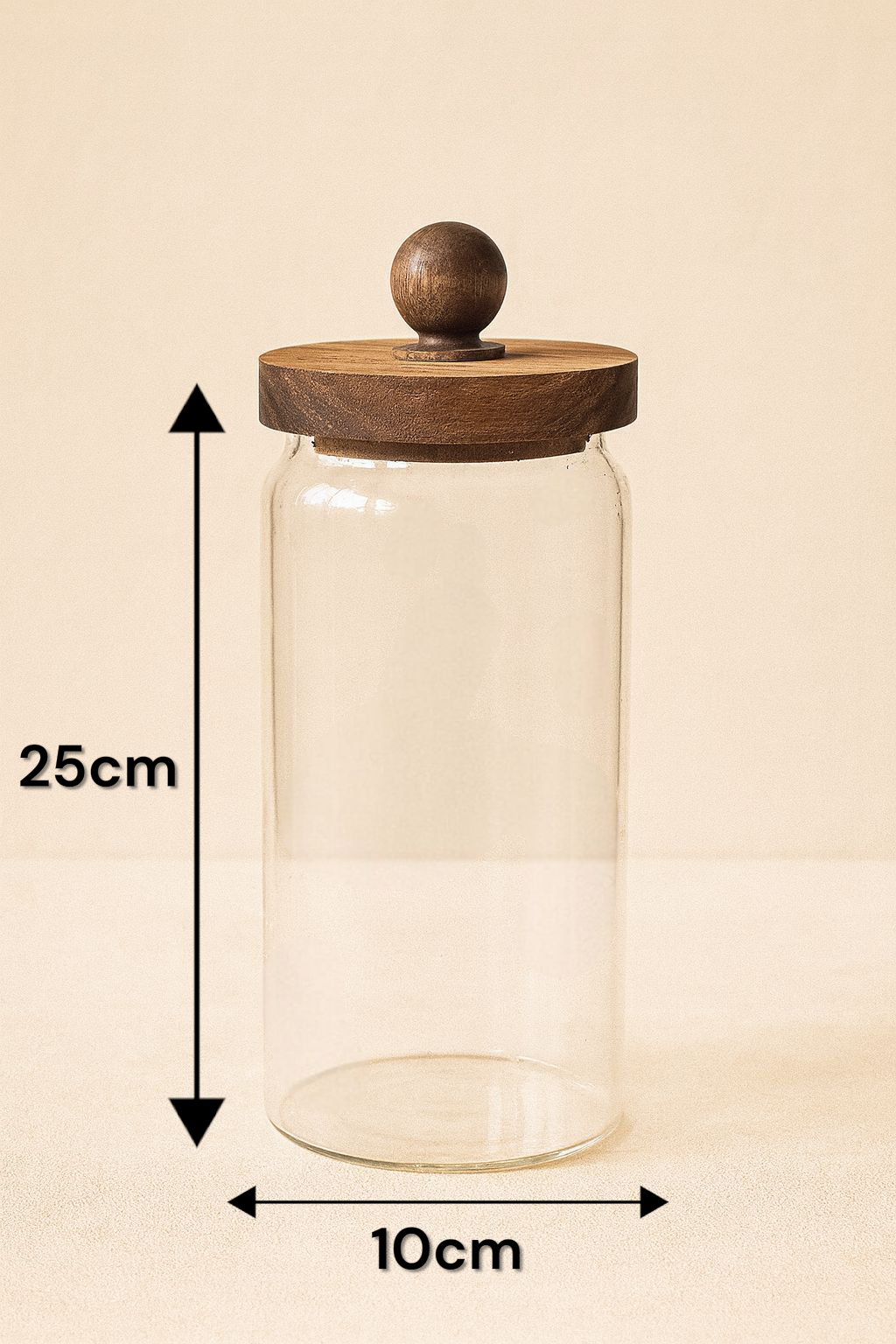 Akasya Conta Kapaklı Borosilikat Kavanoz KW-745