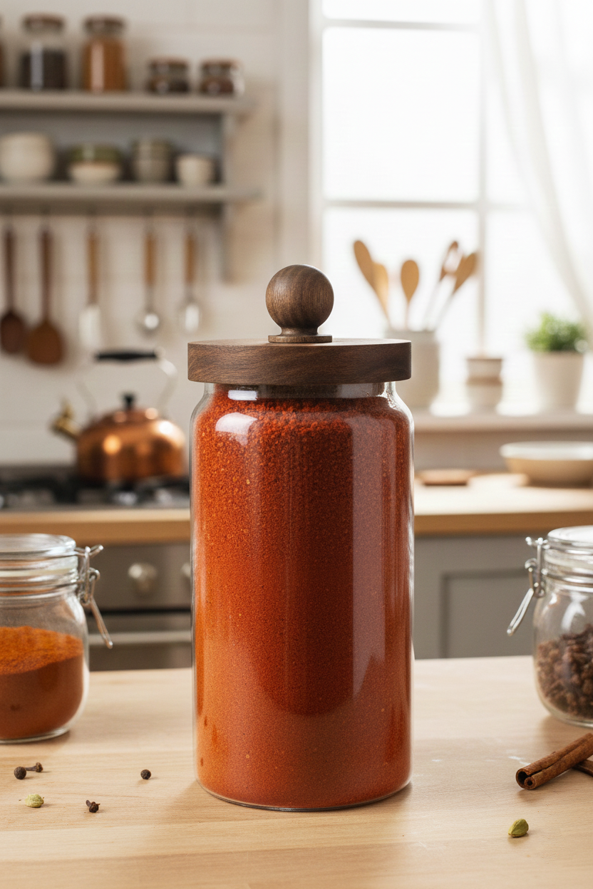 Akasya Conta Kapaklı Borosilikat 1000ml Kavanoz KW-745