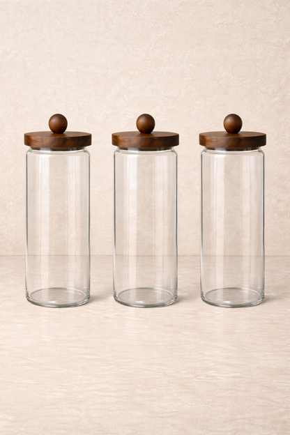 Akasya Conta Kapaklı Borosilikat Kavanoz KW-746