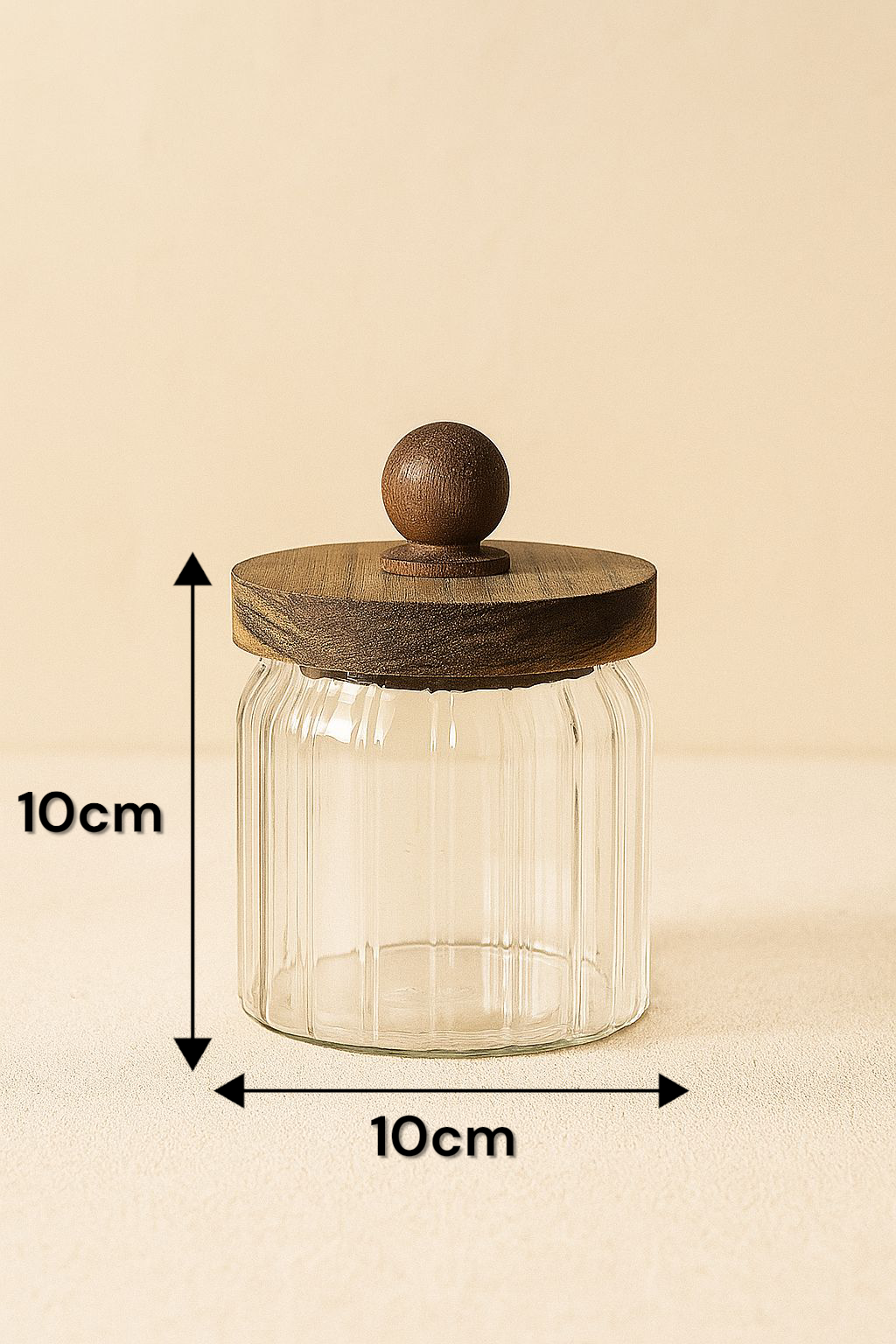 Akasya Conta Kapaklı 3'lü Borosilikat 450ml Kavanoz Seti KW-760