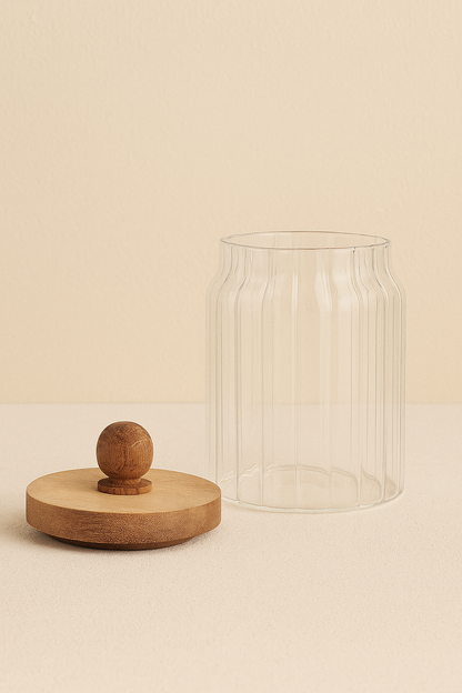 Akasya Conta Kapaklı 3'lü Borosilikat 650ml Kavanoz Seti KW-761