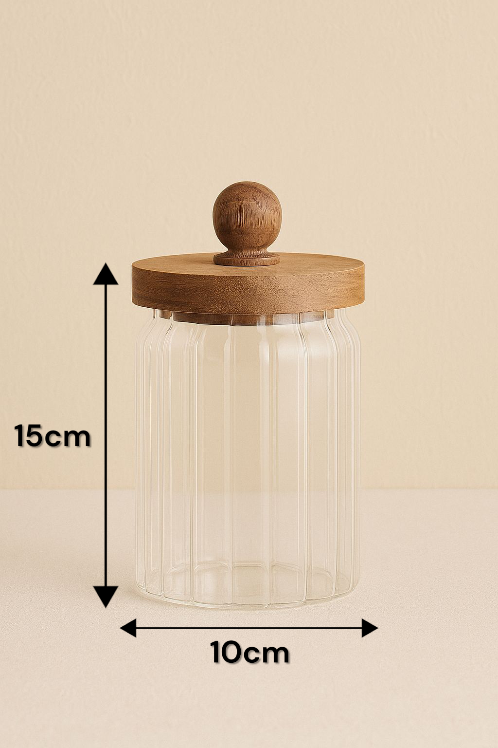 Akasya Conta Kapaklı 3'lü Borosilikat 650ml Kavanoz Seti KW-761