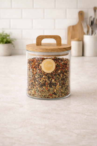 Akasya Yuvarlak Conta Kapaklı Borosilikat 600ml Kavanoz KW-770