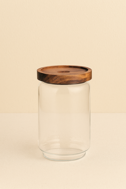 Akasya Conta Kapaklı 3'lü Borosilikat 800ml Kavanoz Seti KW-784