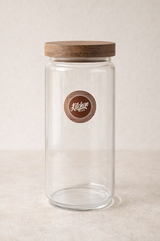 Akasya Conta Kapaklı Borosilikat 1000ml Kavanoz KW-785