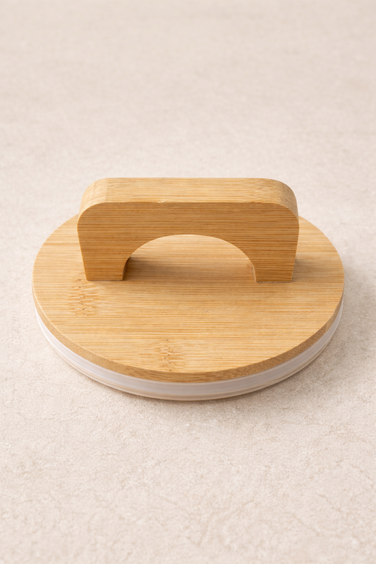 Bambu Conta Kapaklı Borosilikat 650ml Kavanoz KW-773