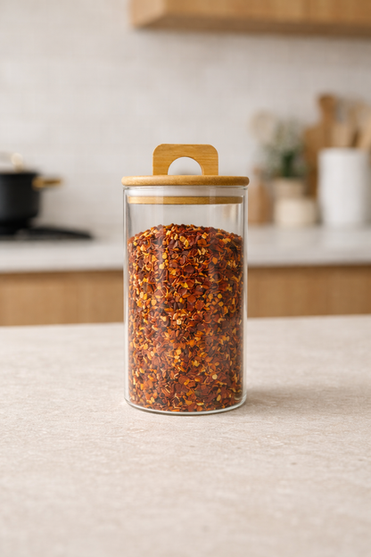 Bambu Conta Kapaklı Borosilikat 1500ml Kavanoz KW-775