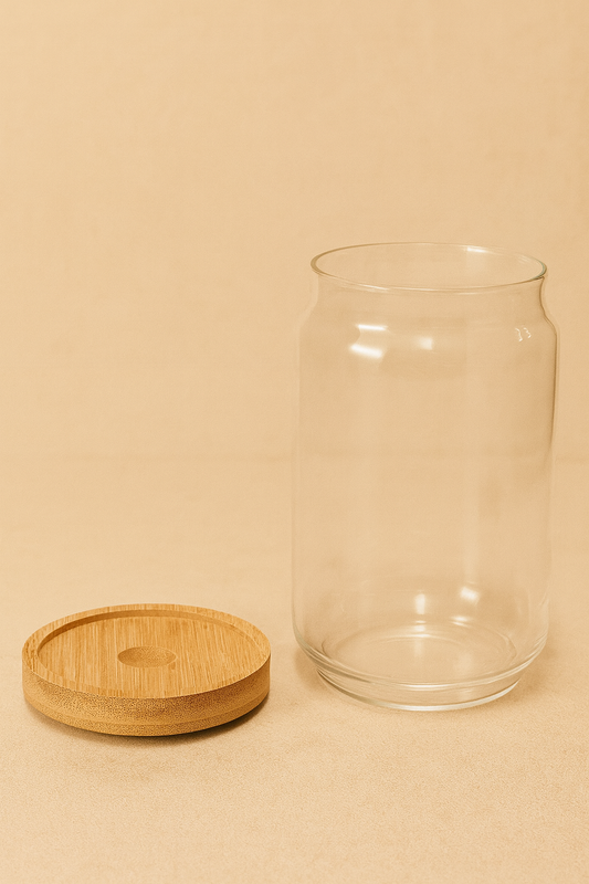 Bambu Conta Kapaklı Borosilikat 750ml Kavanoz KW-789