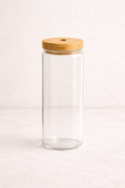 Bambu Conta Kapaklı Borosilikat 1500ml Kavanoz KW-791