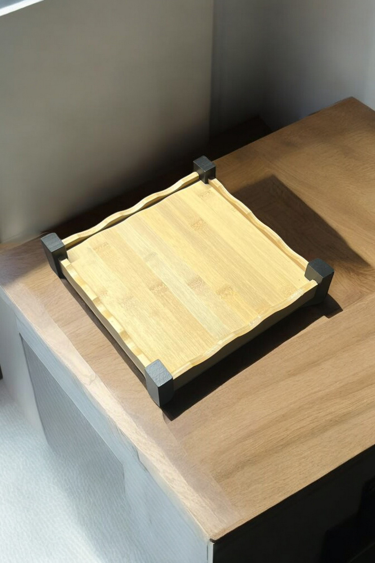 29Cm Bambu Kare Servis Tabağı Sunumluk KW-251