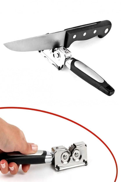 Sürmene Paslanmaz Çelik Bıçak Bileyici Kaymaz Tabanlı Manuel Pratik Bıçak Keskinleştirici KW-1138