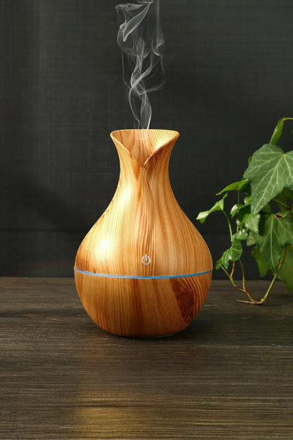 Vazo Buhardanlık Hava Nemlendirici Ultra Sessiz Uzun Süreli Nemlendirme LED Işıklı Aromaterapi SHN-2301
