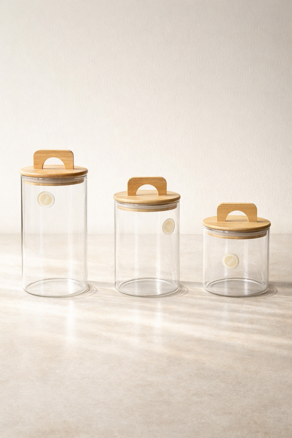 Bambu Conta Kapaklı Kavanoz Set Baharatlık KW-770-2 Series