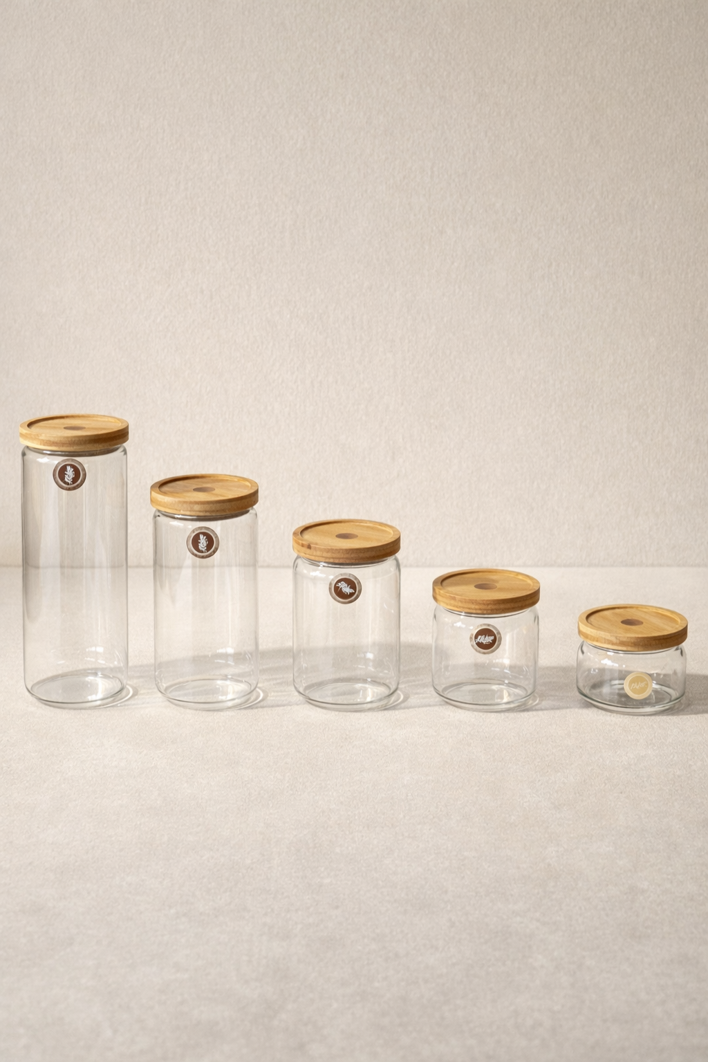 Bambu Conta Kapaklı Kavanoz Set Baharatlık KW-780-790 Series