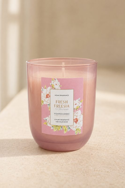 Dekoratif Kokulu Cam Kavanoz Mum Şık Tasarım Uzun Süre Yanış Ev Ofis Dekorasyonu İçin Aromatik Mum SHN-3207
