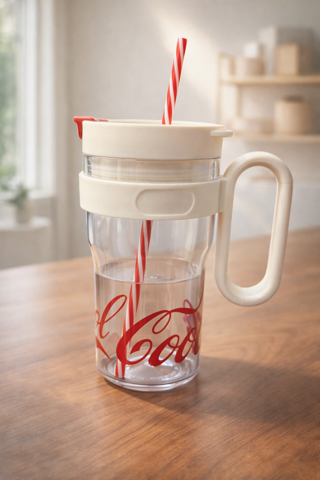 Desenli Pipetli Kapaklı 800ML Polikarbon Matara KW-1031