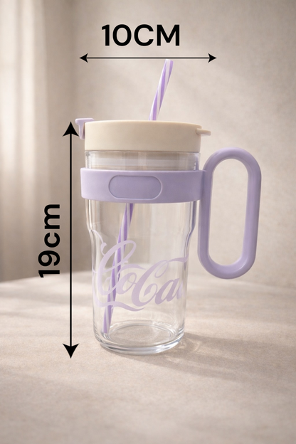 Desenli Pipetli Kapaklı 800ML Polikarbon Matara KW-1031