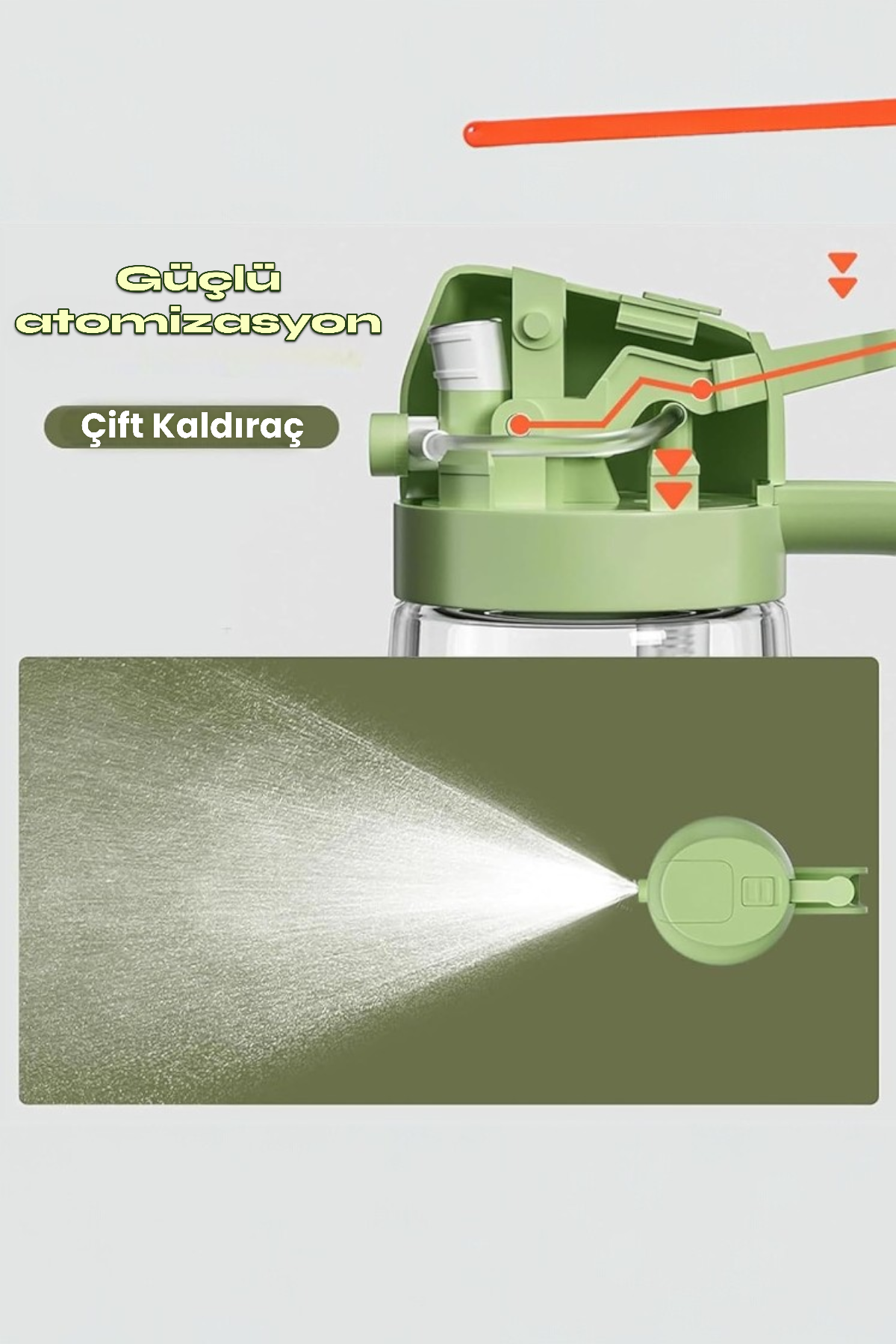 Kitchen Way Cam Sprey Yağdanlık 2'si 1 Arada Kullanım Damlatmaz Conta Başlıklı Borosilikat Dökme Ağızlı Yağdanlık KW-345