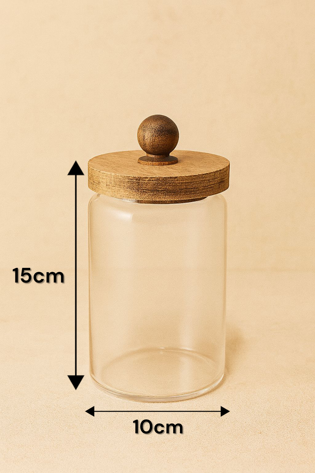 Akasya Conta Kapaklı Borosilikat 600ml Kavanoz KW-743