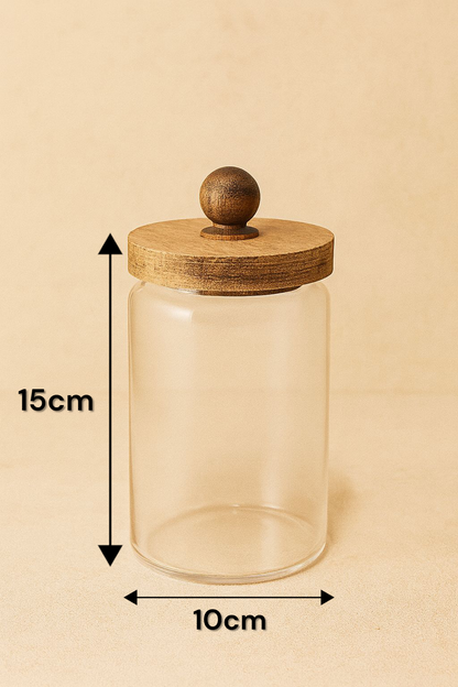 Akasya Conta Kapaklı Borosilikat 600ml Kavanoz KW-743