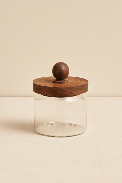 Akasya Conta Kapaklı 3'lü Borosilikat 450ml Kavanoz Seti KW-742