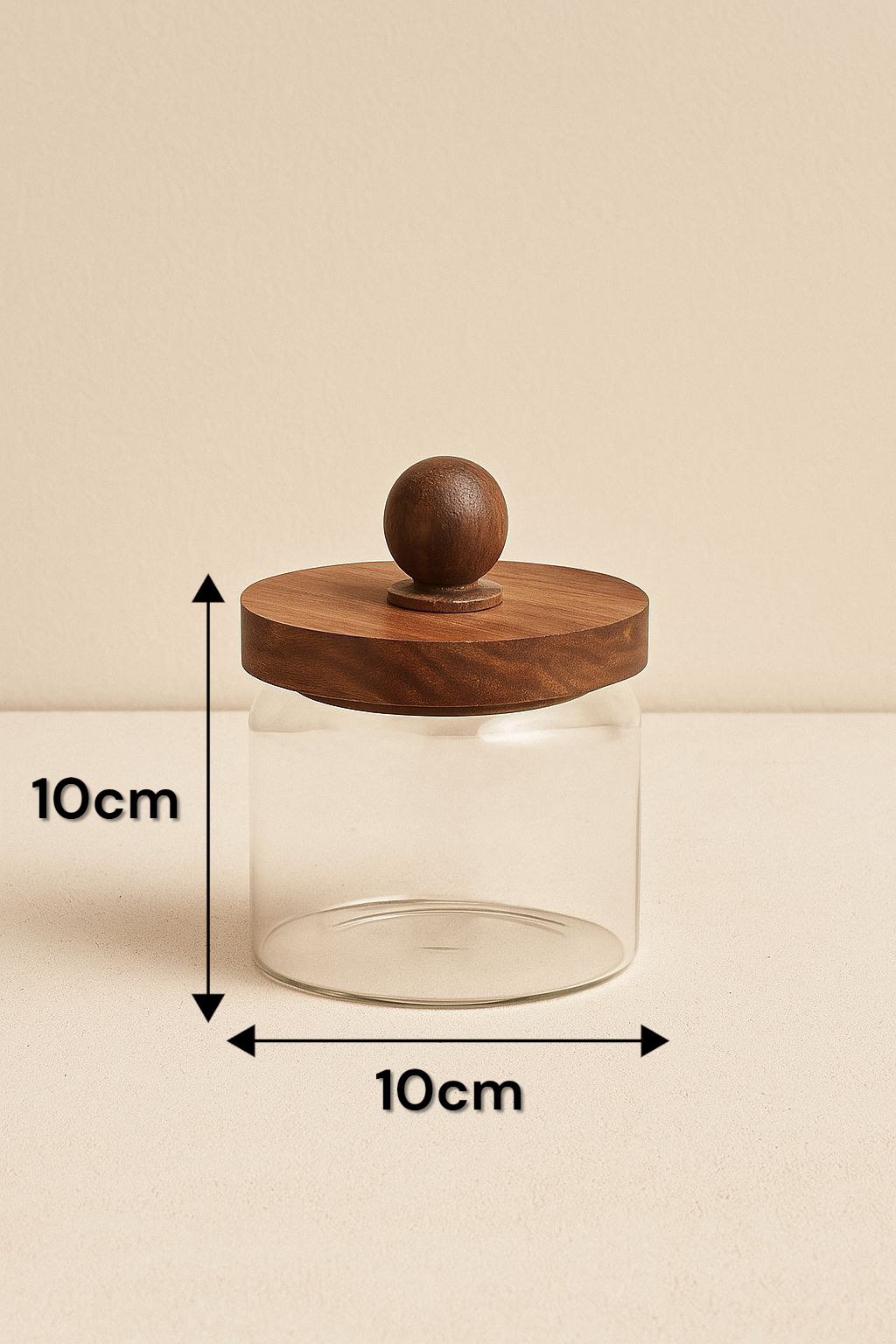 Akasya Conta Kapaklı 3'lü Borosilikat 450ml Kavanoz Seti KW-742