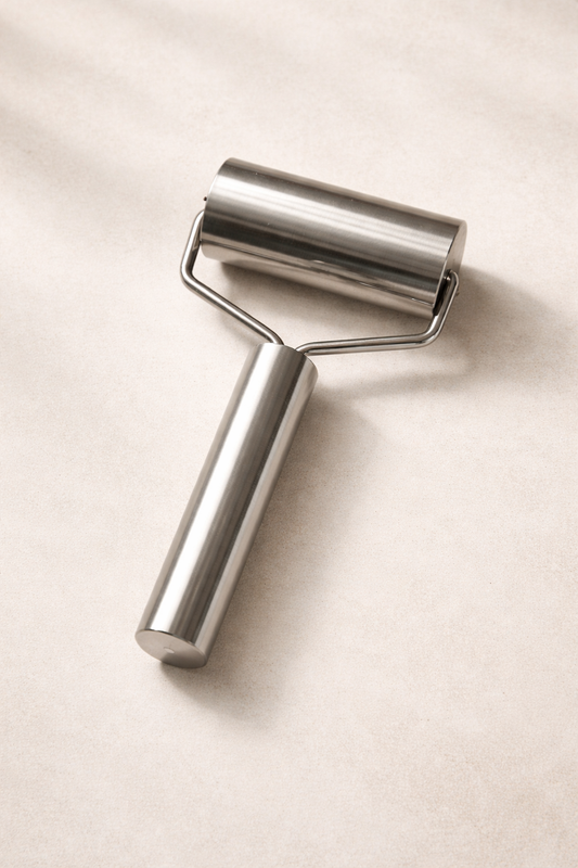 Paslanmaz Çelik Demir Rulo Hamur Merdanesi Düz Yüzey Dayanıklı Hijyenik KW-1136