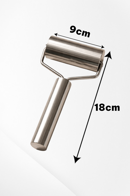 Paslanmaz Çelik Demir Rulo Hamur Merdanesi Düz Yüzey Dayanıklı Hijyenik KW-1136