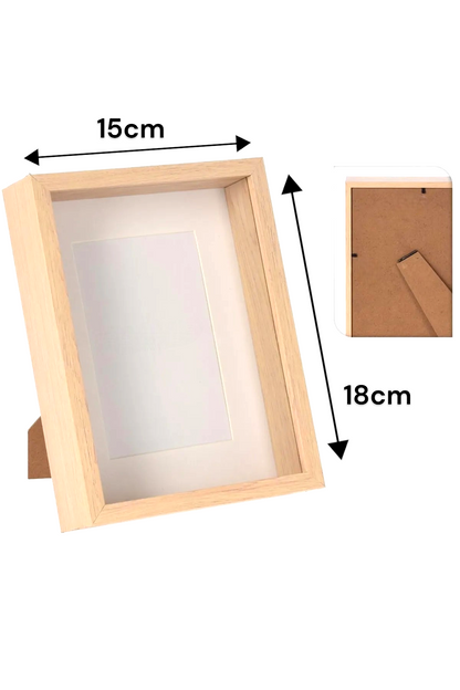 Ahşap Resim Evrak Belge Fotoğraf Çerçevesi 18x13cm SHN-1388