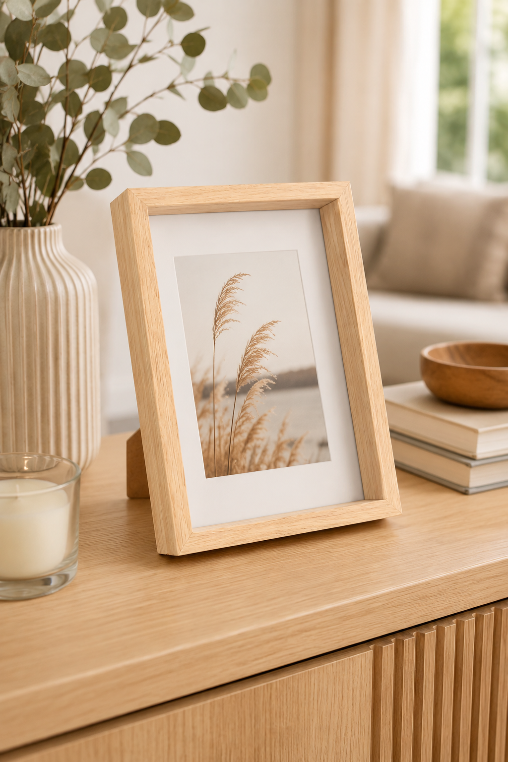 Ahşap Resim Evrak Belge Fotoğraf Çerçevesi 18x13cm SHN-1388