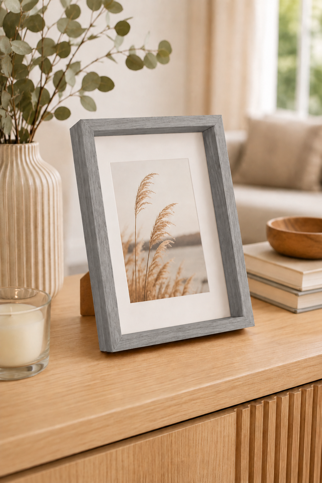 Ahşap Resim Evrak Belge Fotoğraf Çerçevesi 18x13cm SHN-1388