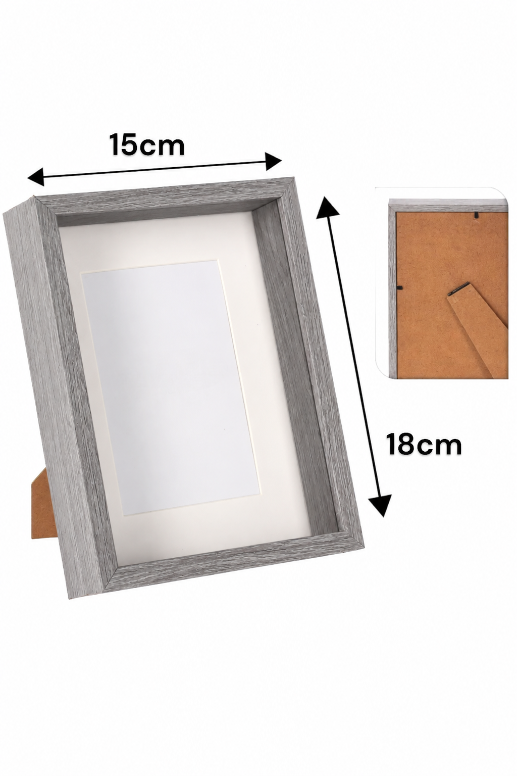Ahşap Resim Evrak Belge Fotoğraf Çerçevesi 18x13cm SHN-1388