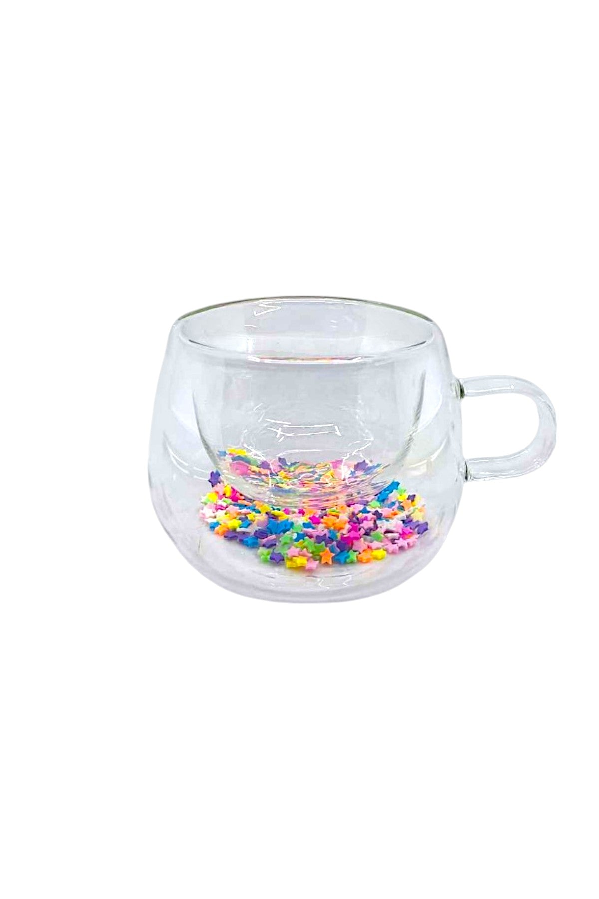 Çift Cidarlı Borosilikat 200ML Yıldız Figürlü Bardak Kupa KW-379A