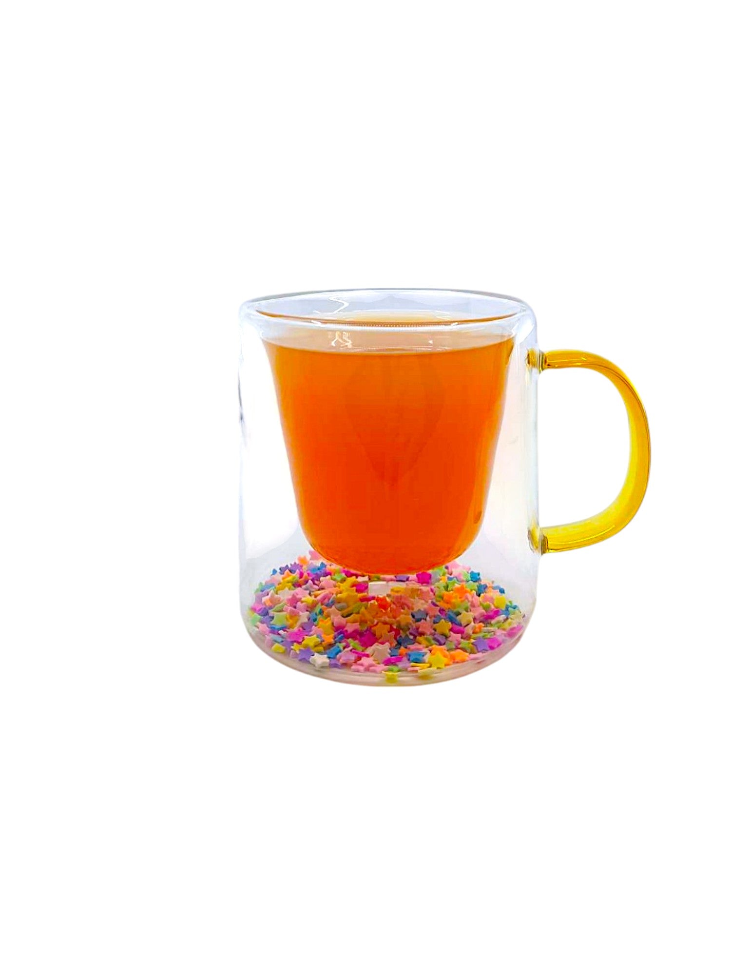 Çift Cidarlı Borosilikat 250ML Yıldız Figürlü Bardak Kupa KW-377A