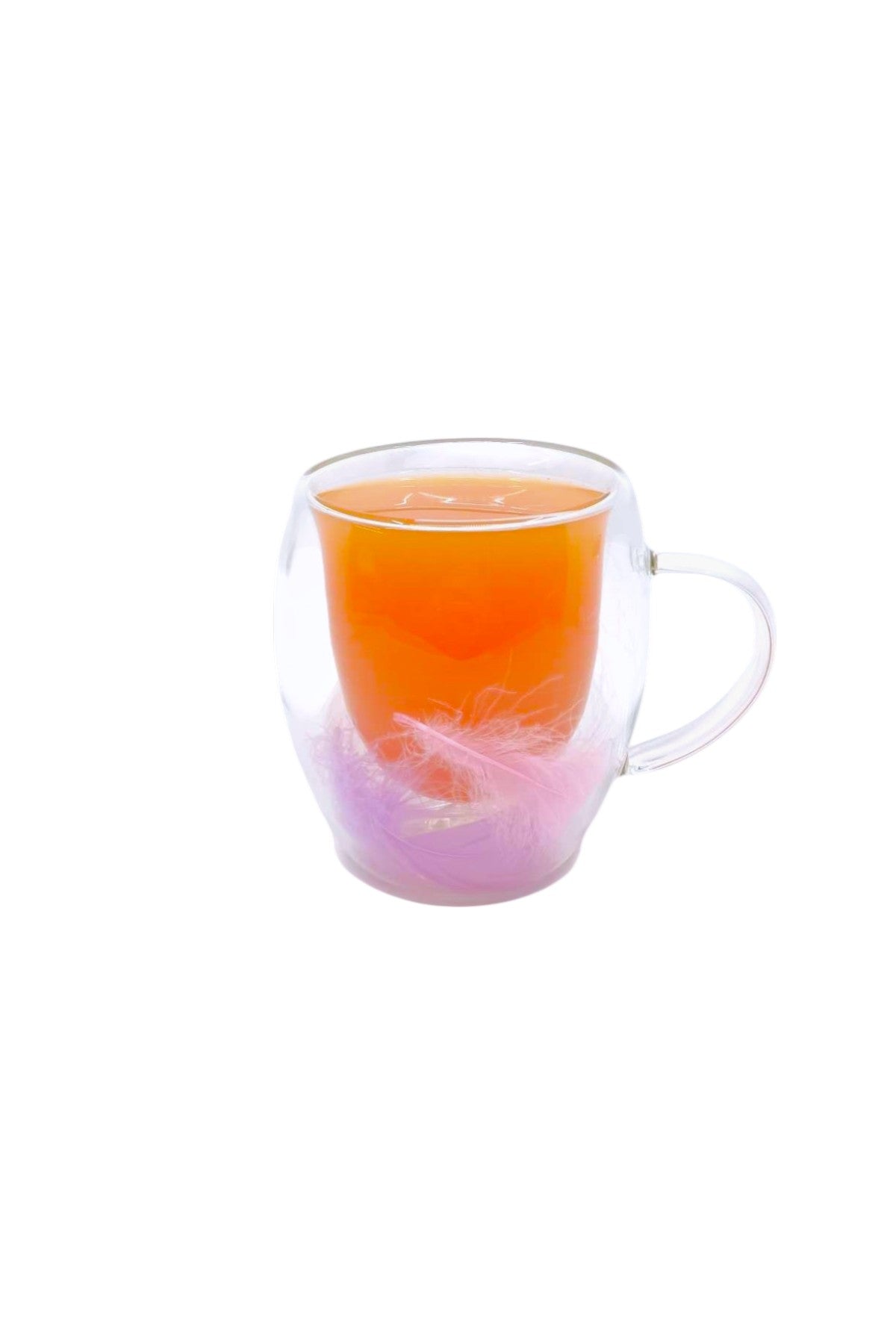 Çift Cidarlı Borosilikat 250ML Tüy Figürlü Bardak Kupa KW-378D