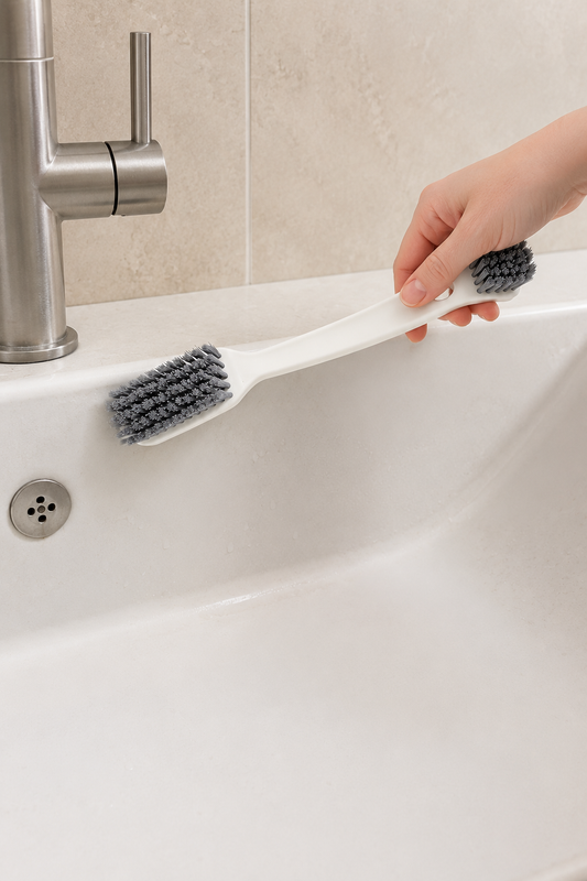 Büyük ve Küçük Çift Taraflı Temizlik Fırçası Çok Amaçlı Derz Arası Banyo Mutfak Lavabo Detay Fırçası SHN-3084