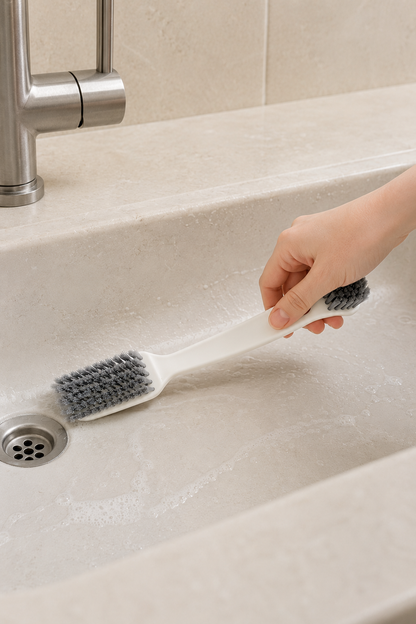 Büyük ve Küçük Çift Taraflı Temizlik Fırçası Çok Amaçlı Derz Arası Banyo Mutfak Lavabo Detay Fırçası SHN-3084