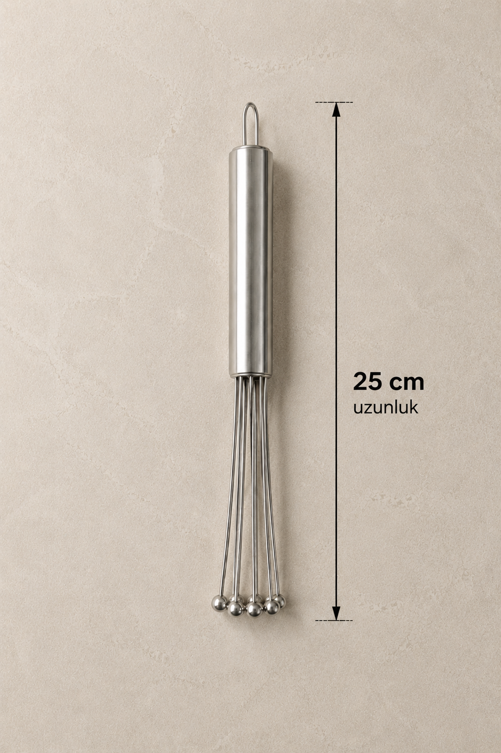 Metal Çırpıcı Paslanmaz Çelik El Çırpıcısı 8 Uçlu Katlanabilir Mutfak Çırpma Teli KW-3378