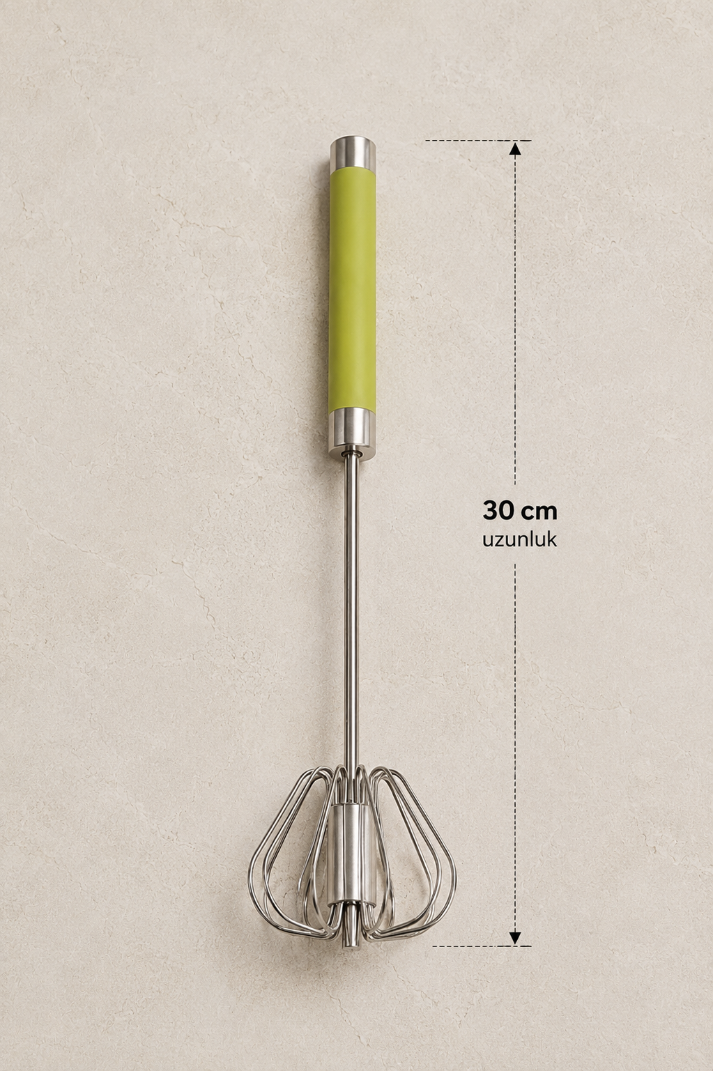 Metal Çırpıcı Paslanmaz Çelik Manuel El Çırpıcısı Yumurta Krema Sos Hamur Karıştırıcı KW-3379 MUEN