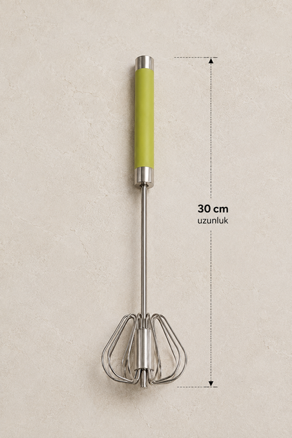 Metal Çırpıcı Paslanmaz Çelik Manuel El Çırpıcısı Yumurta Krema Sos Hamur Karıştırıcı KW-3379 MUEN