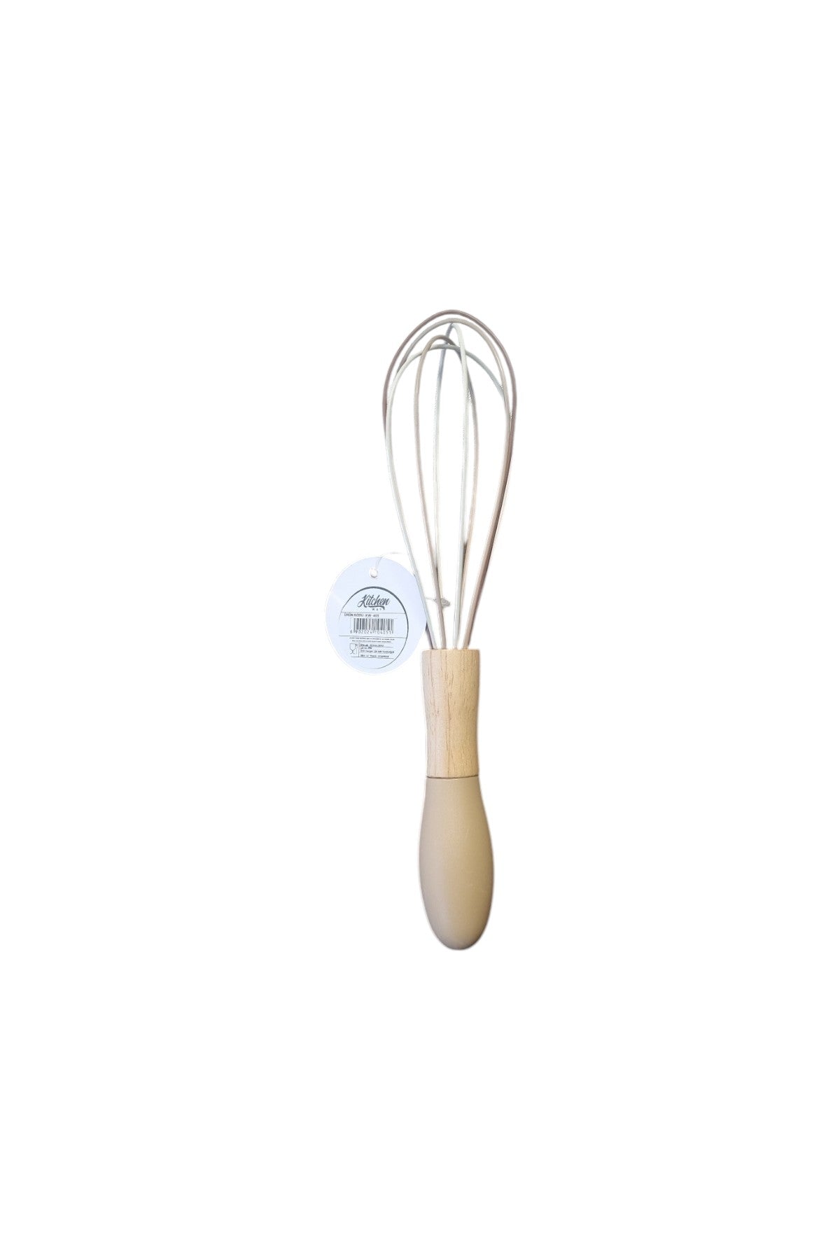 Kitchen Way Bambu Saplı Silikon Uçlu Çırpıcı KW-405