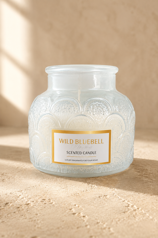 Dekoratif Desenli Kokulu Kavanoz Mum Cam Kavanozda Aromatik Mum  Ev Salon Yatak Odası Hediyelik Dekoratif Mum SHN-3205