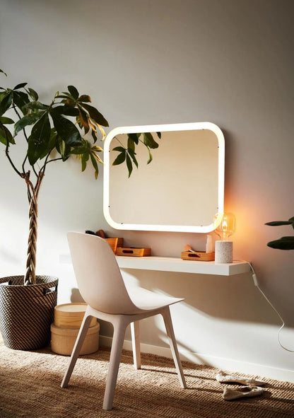 Beyaz Duvar Rafı Minimal Dekoratif Askısız Duvar Rafı Modern Tasarım SHN-2115A