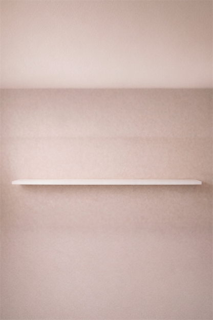 Beyaz Duvar Rafı Minimal Dekoratif Askısız Duvar Rafı Modern Tasarım SHN-2117A