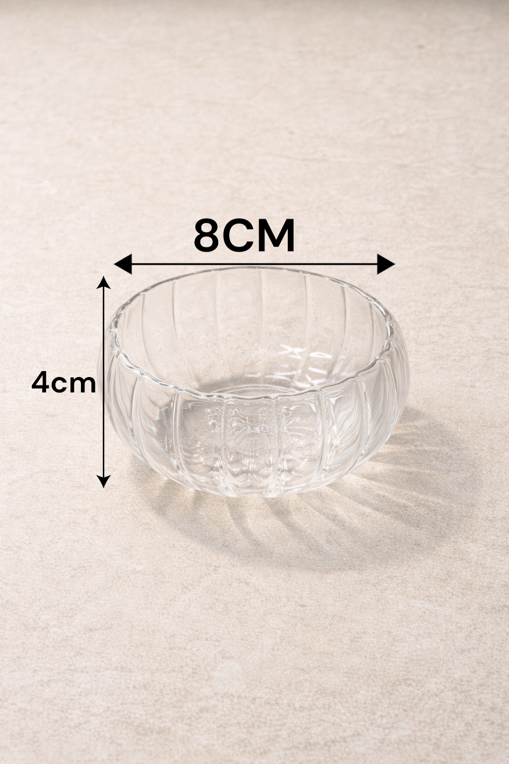 Borosilikat 6 Lı Yuvarlak Çift Cidarlı Çerezlik Cam Kase Drajelik Reçellik Seti KW-702