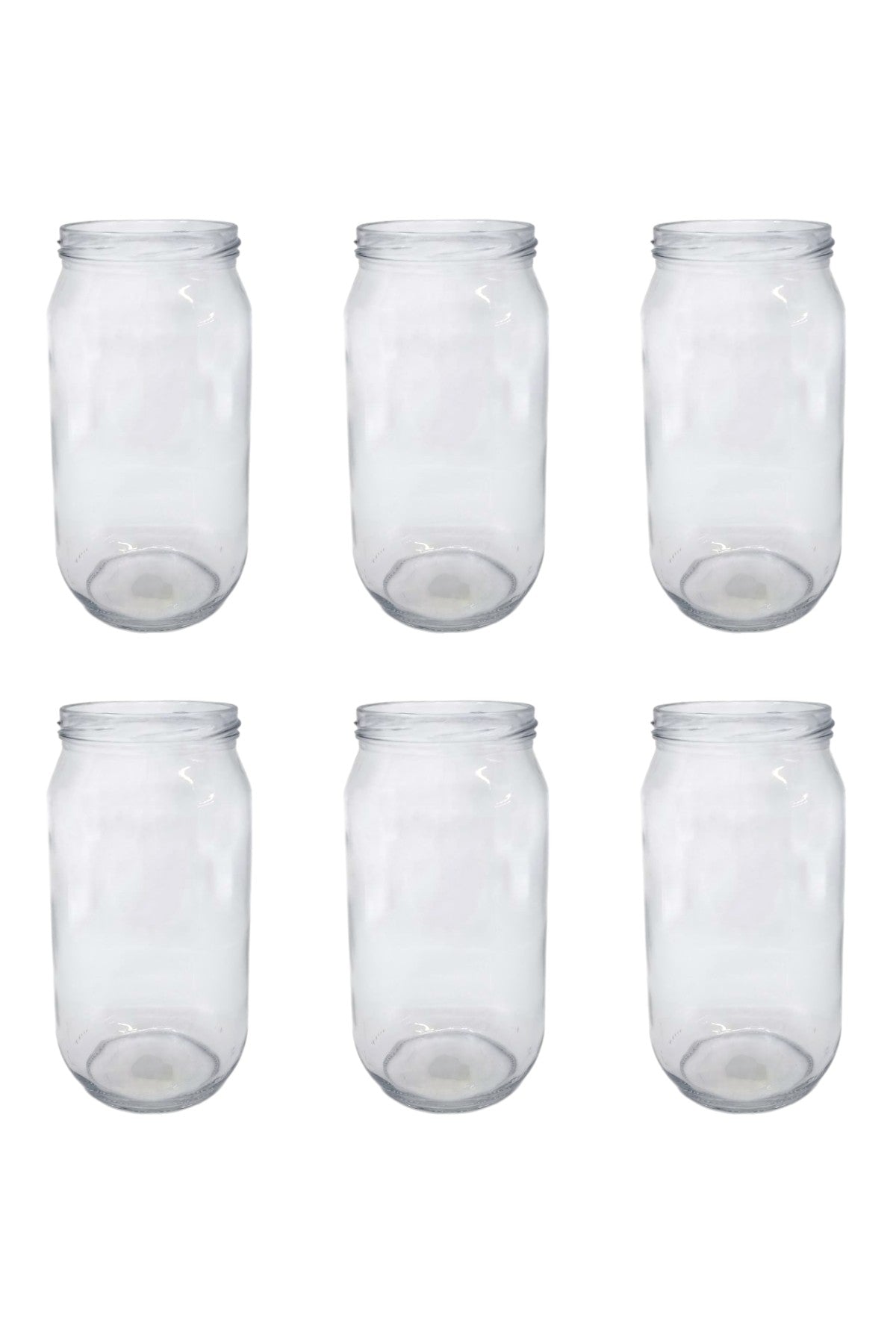 6 Lı 600ml Orta Şeffaf Konserve Kavanozu FMA099502