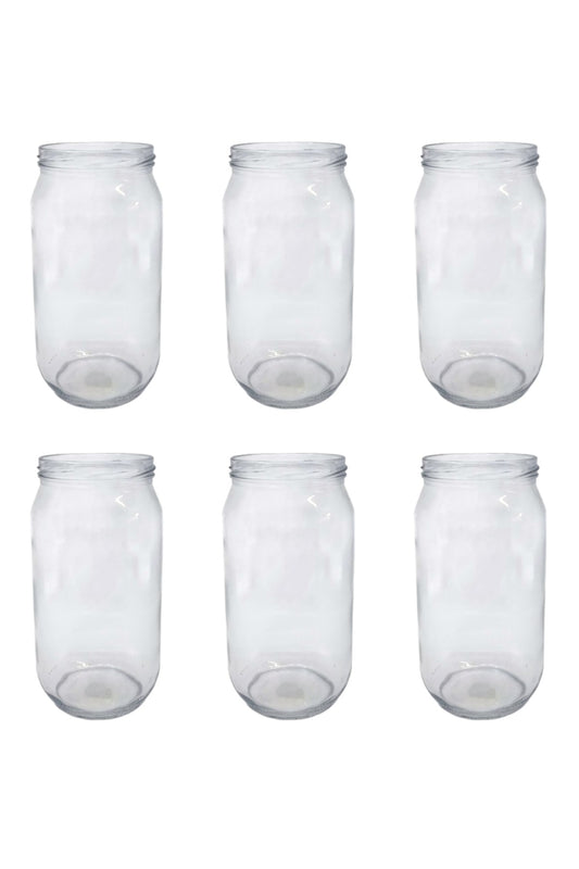 6 Lı 600ml Orta Şeffaf Konserve Kavanozu FMA099502